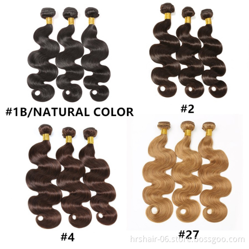 Brazilian Hair Bundles,Black Rose Brazilian Virgin Body Wave Ombre 1b/27# Human Hair Virgin Body Wave Hair Weave Grade